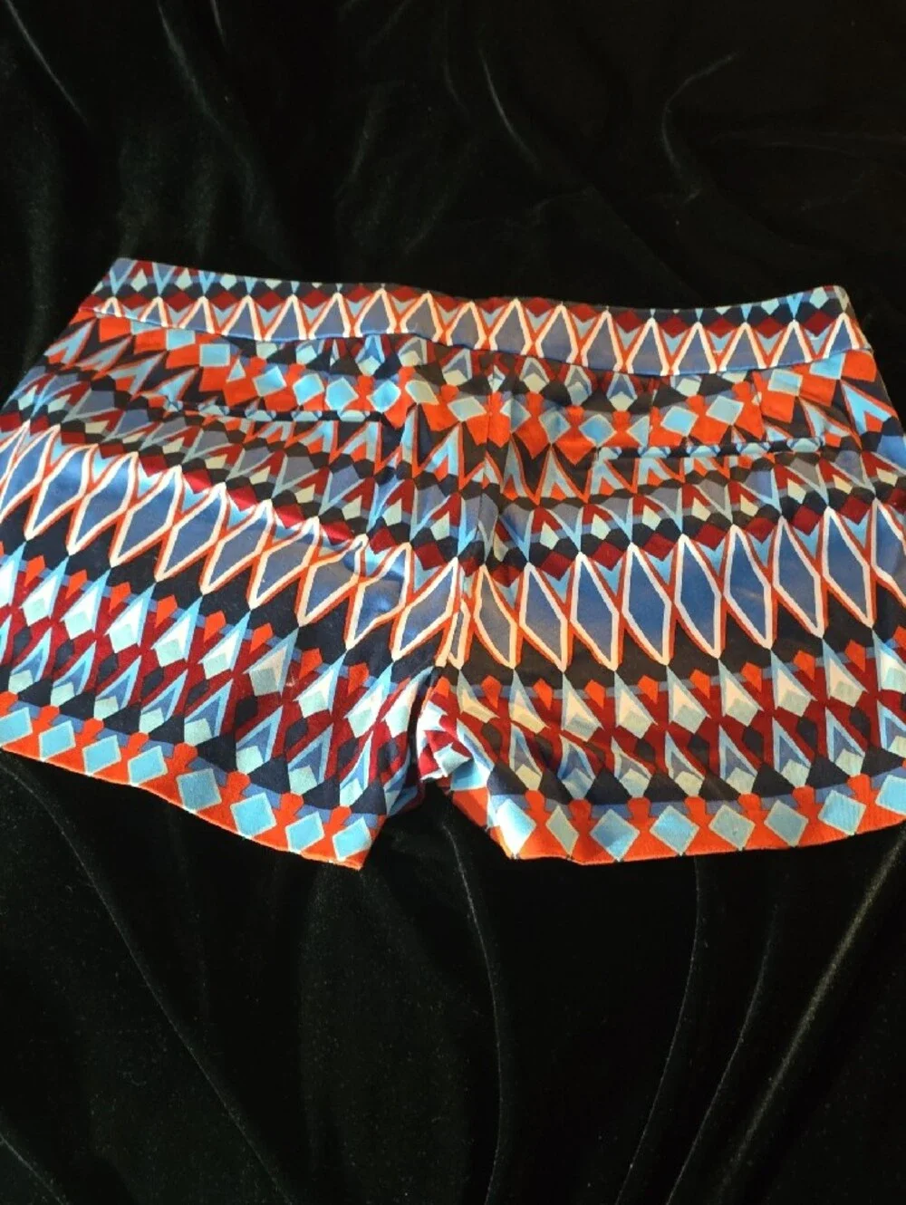 J. Crew Geometric Athletic Shorts in Blue & Orange